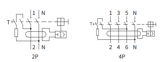 ETEK RCCB AKL1-80(H)Schaltplan