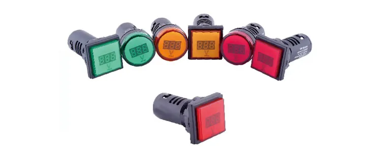 LED Spannungsmesser LED Voltmeter Spannungsmesser Anzeige Kontrollleuchte rot