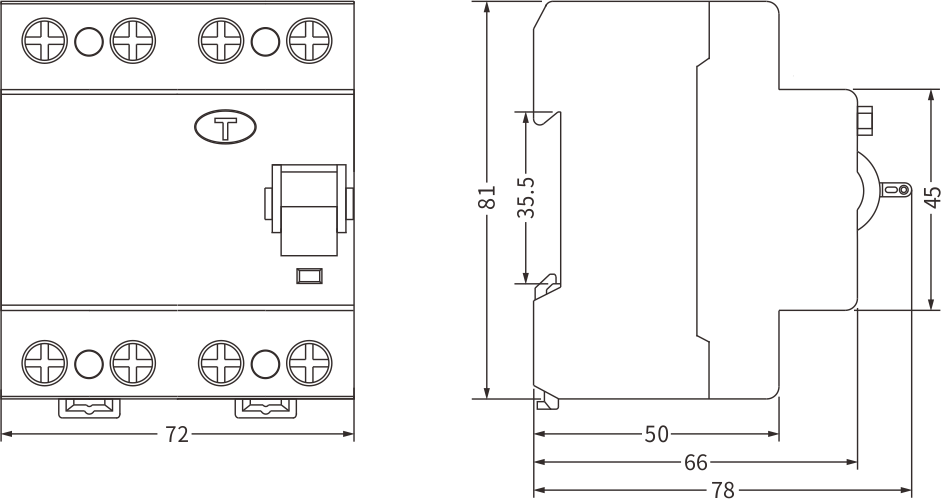 ETEK Typ B RCCB EKL1-63B Gr